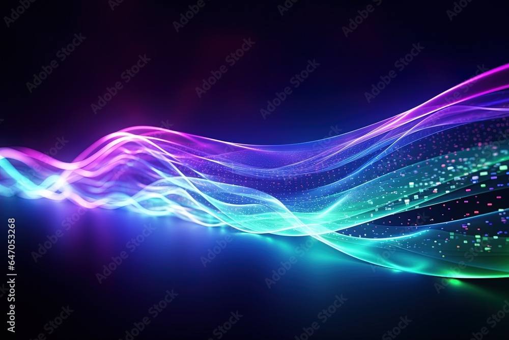 abstract futuristic background with pink blue glowing neon moving high speed wave lines and bokeh lights. Data transfer concept Fantastic wallpaper abstract futuristic background with pink blue glowing neon moving high speed wave lines and bokeh lights. Data transfer concept Fantastic wallpaper