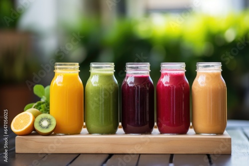 Juice cleanse concept background