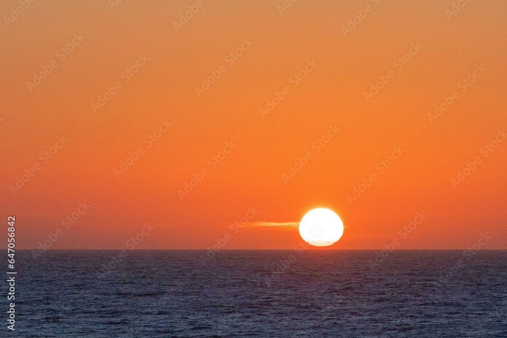 Pacific coast sunset at Cambria California United States