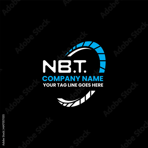 NBT letter logo vector design, NBT simple and modern logo. NBT luxurious alphabet design   photo