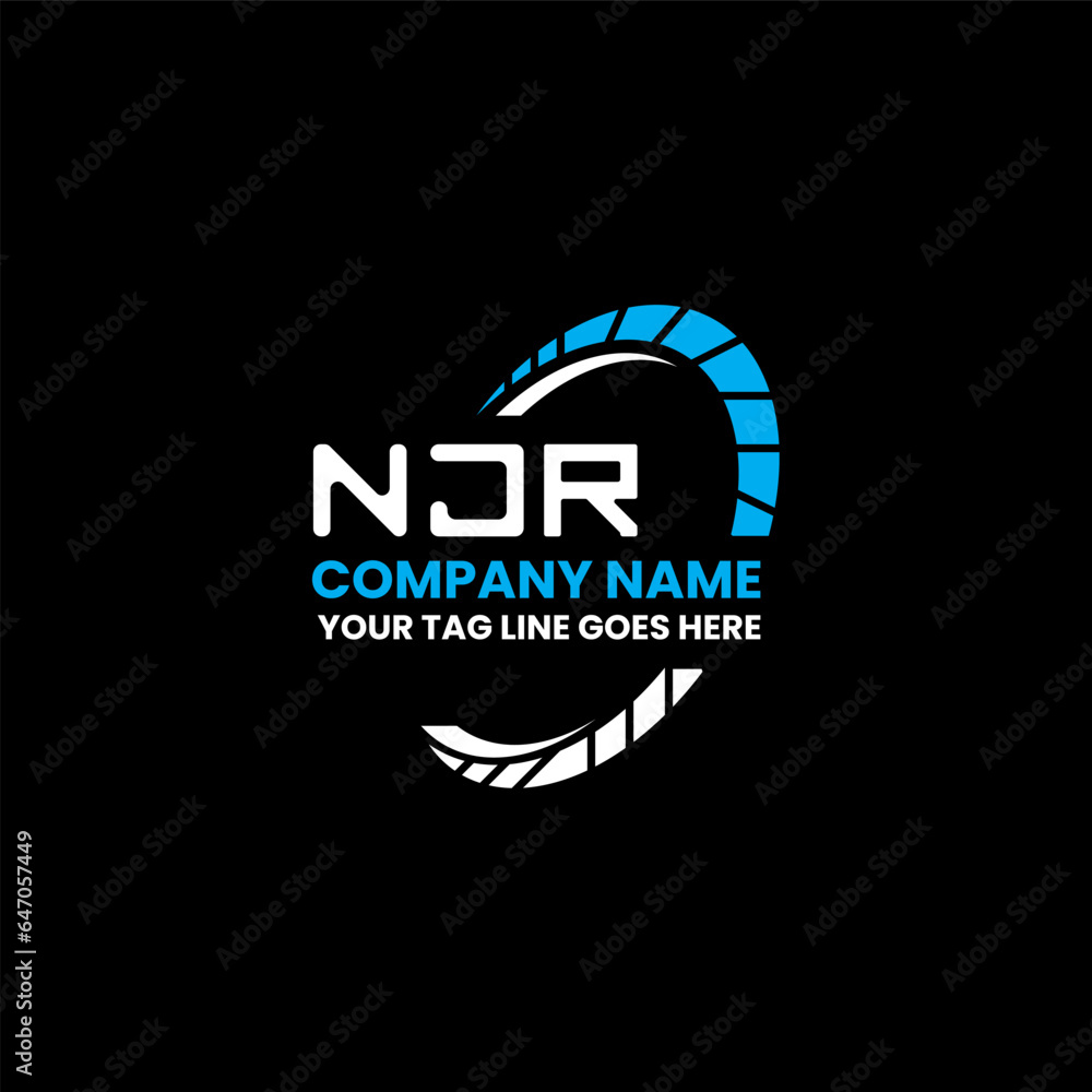 Creative Rounded Initial Letters NJR Logo. It Will Be Suitable For Which  Company Or Brand Name Start Those Initial. Royalty Free SVG, Cliparts,  Vectors, and Stock Illustration. Image 174200259.