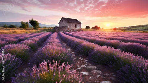 lavender fierds in the country