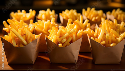 boxes of fries