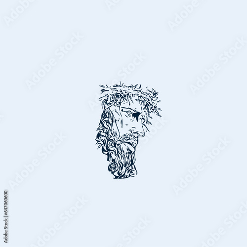 Fototapeta Naklejka Na Ścianę i Meble -  THESE HIGH QUALITY JESUS VECTOR FOR USING VARIOUS TYPES OF DESIGN WORKS LIKE T-SHIRT, LOGO, TATTOO AND HOME WALL DESIGN