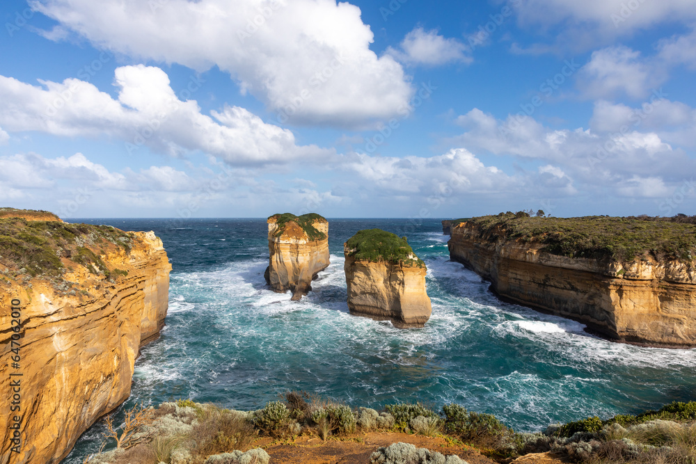Twelve Apostles rock formations, Great Ocean Road, Victoria, Australia Twelve Apostles rock formations, Great Ocean Road, Victoria, Australia