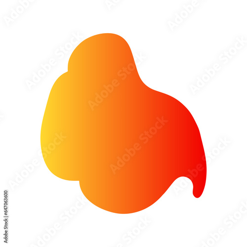 Abstract Hand Drawn Organic shapes Background Element
