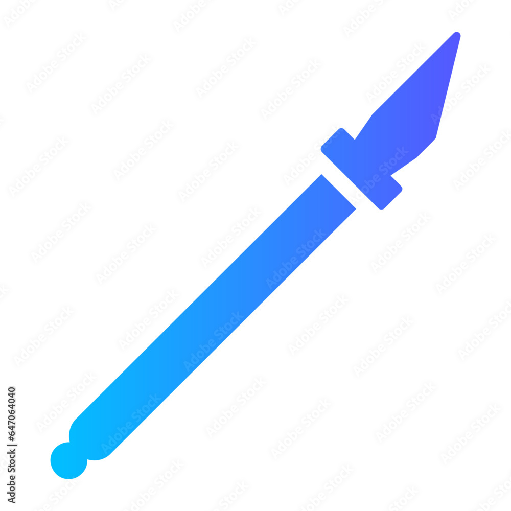 Naklejka premium cutter gradient icon