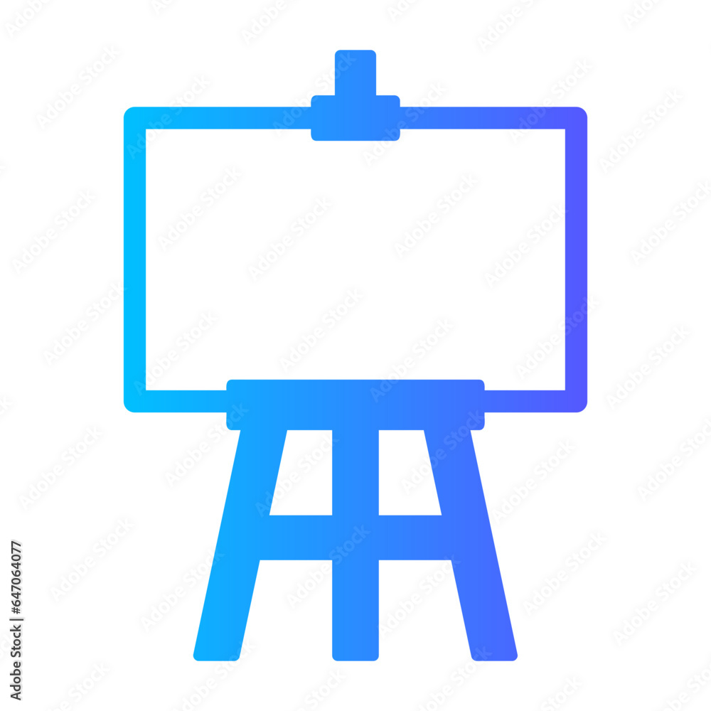 easel gradient icon easel gradient icon