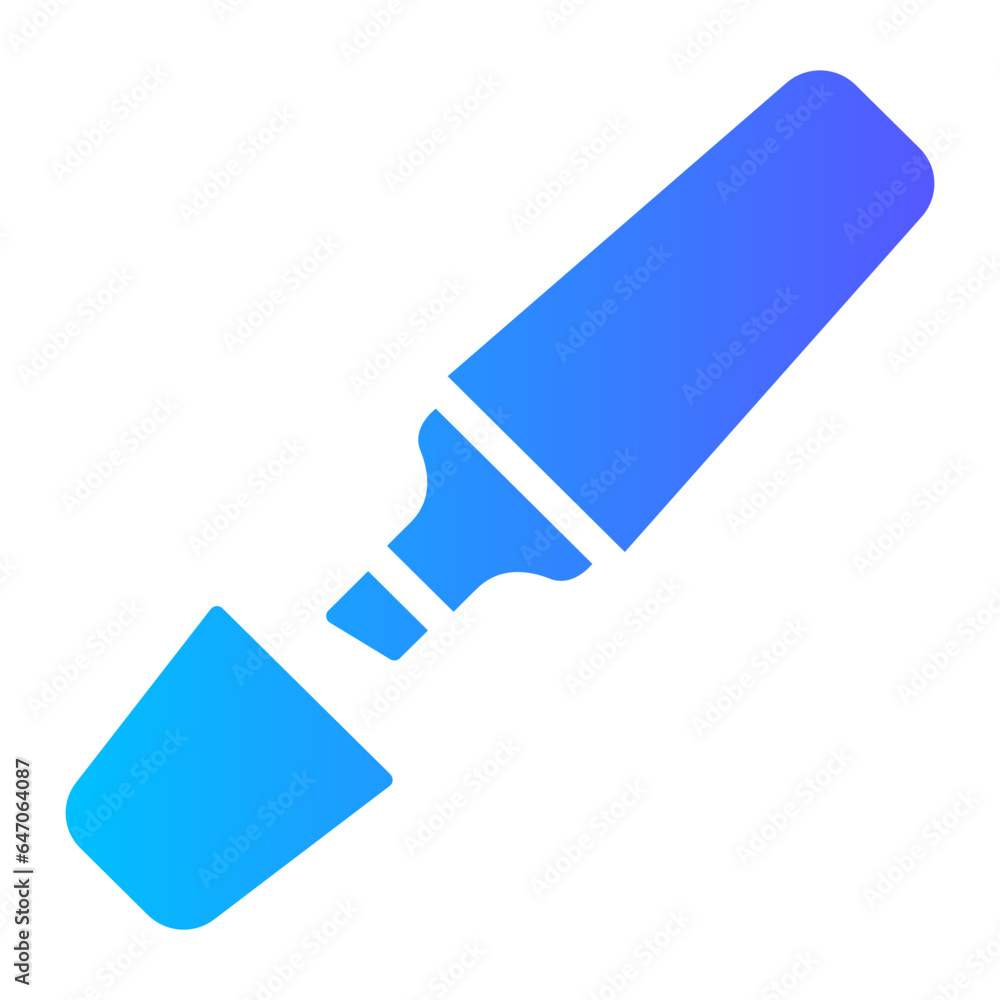 highlighter pen gradient icon highlighter pen gradient icon