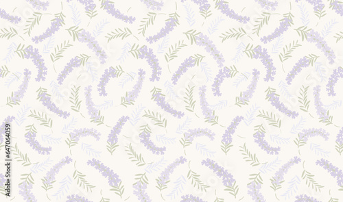 Vector Seamless Floral Pattern Illustration. Horizontally And Vertically Repeatable.