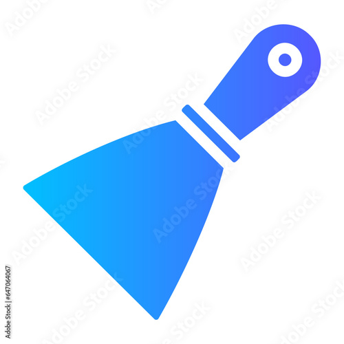 paint scraper gradient icon