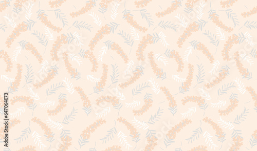 Vector Seamless Floral Pattern Illustration. Horizontally And Vertically Repeatable.