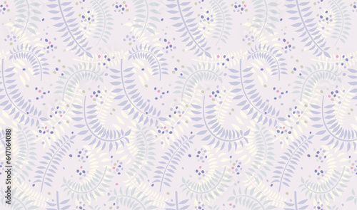 Vector Seamless Floral Pattern Illustration. Horizontally And Vertically Repeatable.