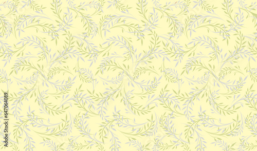 Vector Seamless Floral Pattern Illustration. Horizontally And Vertically Repeatable.