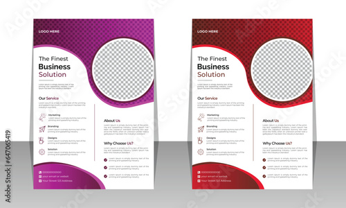Business Flyer Design, Marketing Agency Flyer Template Professional and corporate creative and colorful business flyer template,
