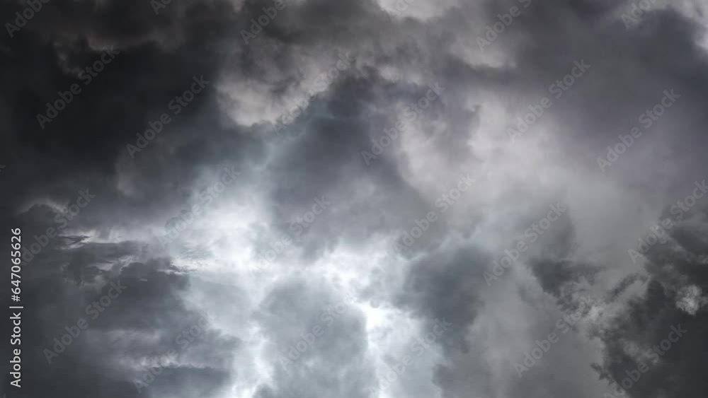 Dark dramatic sky with thunderstorms. Dark dramatic sky with thunderstorms.