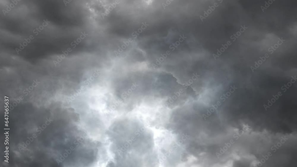 A Spring Thunderstorm at dark sky. A Spring Thunderstorm at dark sky.