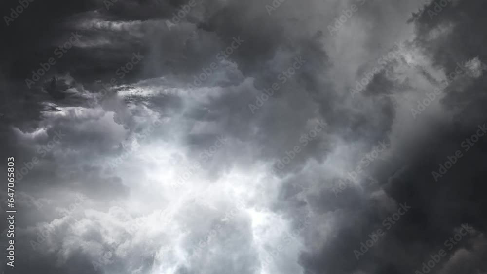 view of Thunderstorm with lightning bolt on the dark clouds view of Thunderstorm with lightning bolt on the dark clouds