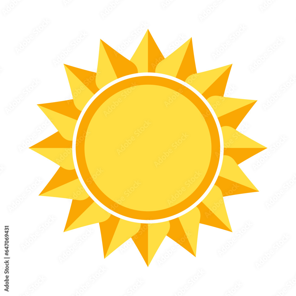 Sun logos of sunrise, sunset with sunbursts. Cute drawing of sunshine for kids. Happy spring and summer morning Sun logos of sunrise, sunset with sunbursts. Cute drawing of sunshine for kids. Happy spring and summer morning