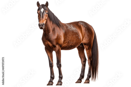 Brumby horse isolated on transparent background.