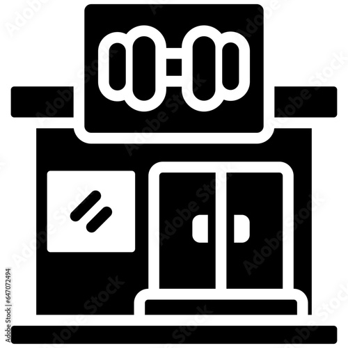 Fitness Center Glyph Icon