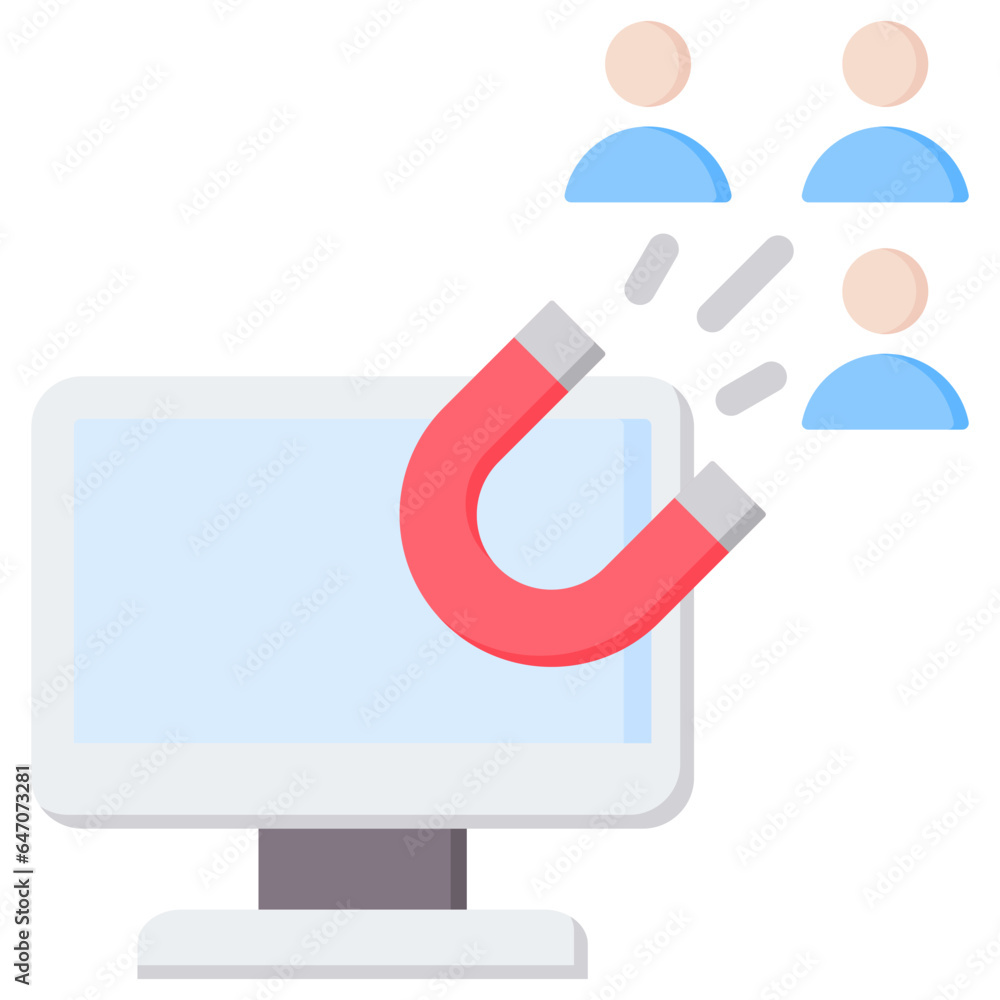 Lead Generation Flat Icon Lead Generation Flat Icon