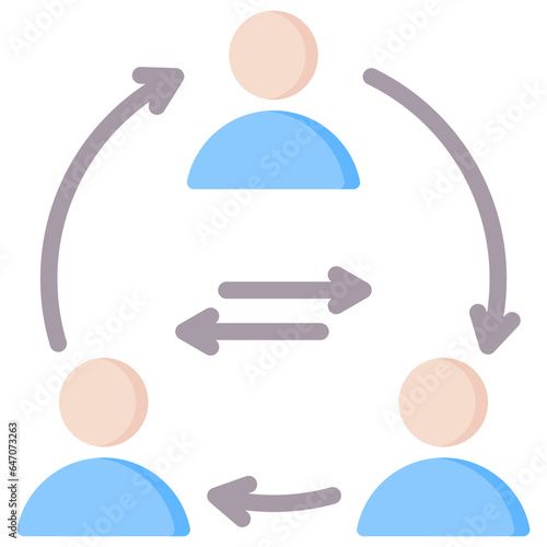 Employee Turnover Flat Icon