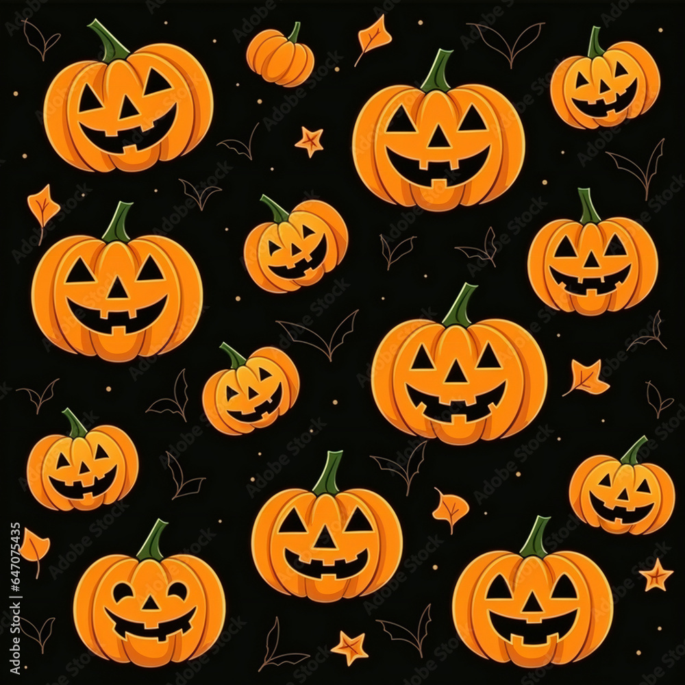 halloween pumpkin seamless pattern halloween pumpkin seamless pattern