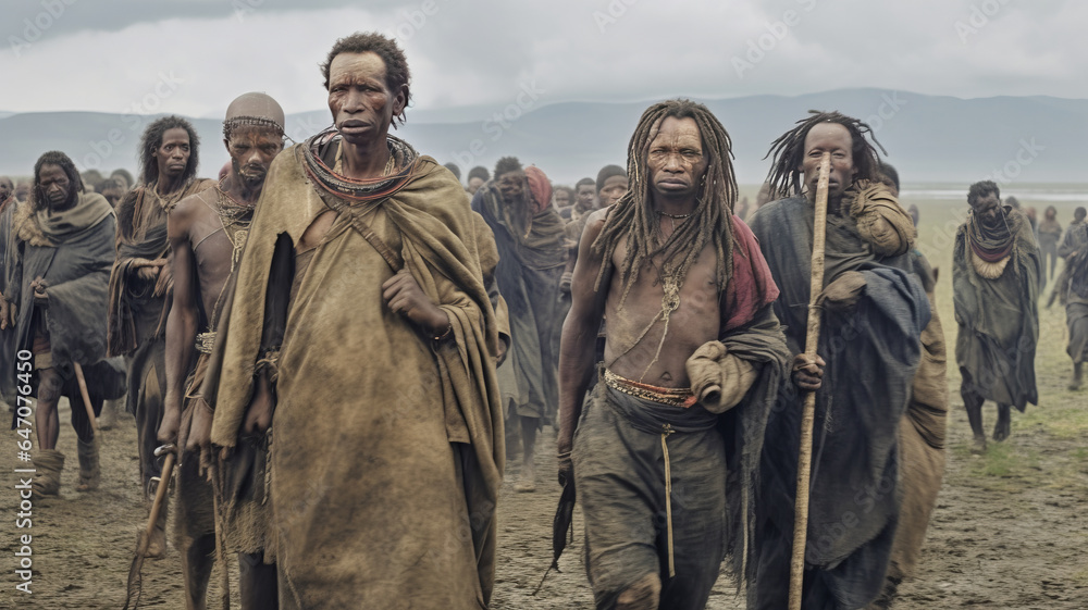 A group of Africans at a rave, running away, choosing a consort, extreme close-up, Kenya. A group of Africans at a rave, running away, choosing a consort, extreme close-up, Kenya.