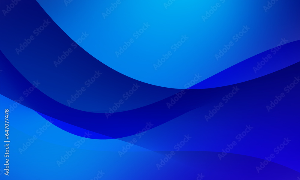 blue lines curves waves with depth shine light abstract background