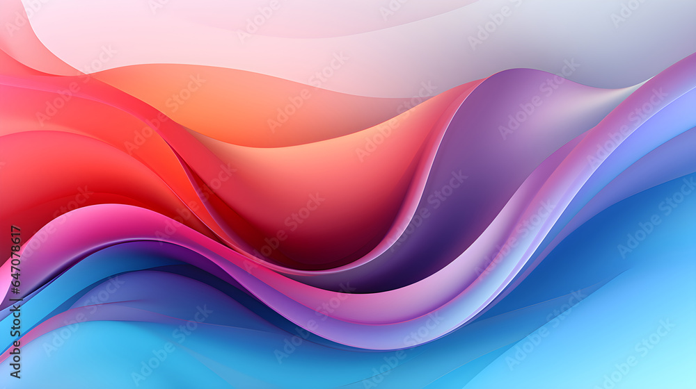 Within the vector graphic, the ultrasharp lines and vibrant colors seamlessly intertwined with smooth, curved, and blended wavy patterns, creating a striking visual composition.