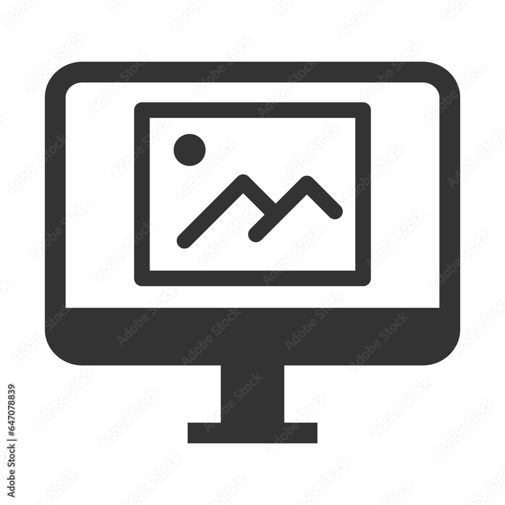 Vector illustration of picture design icon in dark color and transparent background(png). Vector illustration of picture design icon in dark color and transparent background(png).