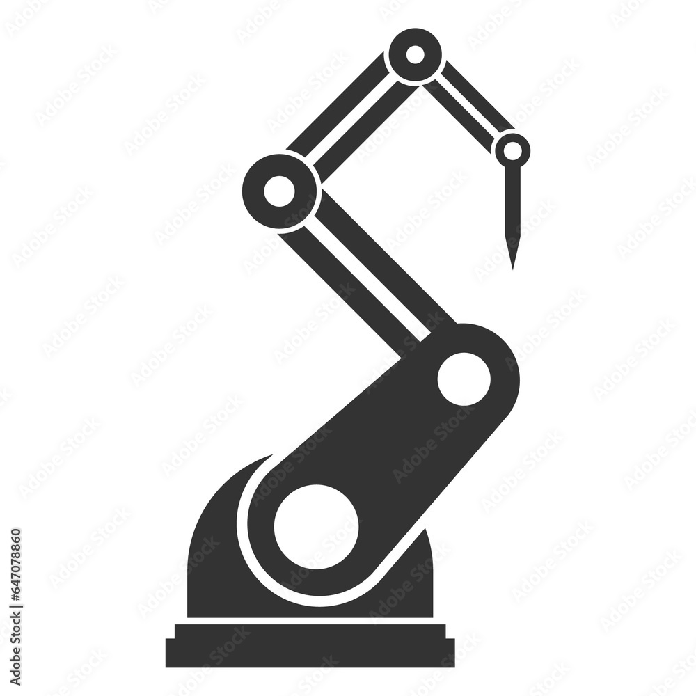Vector illustration of robotic machine icon in dark color and transparent background(png). Vector illustration of robotic machine icon in dark color and transparent background(png).