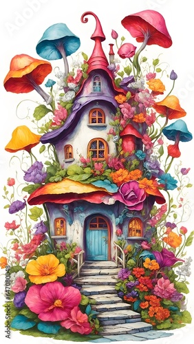 house in the form of a flower