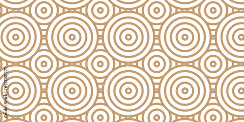 Seamless pattern brown circles Abstract pattern Seamless overloping clothinge and fabric pattern waves. abstract pattern with waves and brown geomatices retro background.