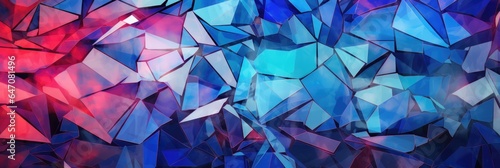 Abstract Mosaic Of Shattered Glass Or Mirrors