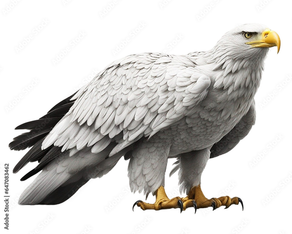 Obraz premium white eagle on transparent background