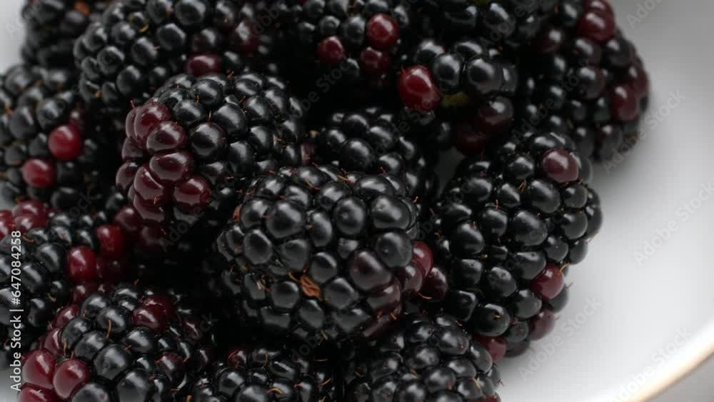 Blackberries in a macro shot Blackberries in a macro shot