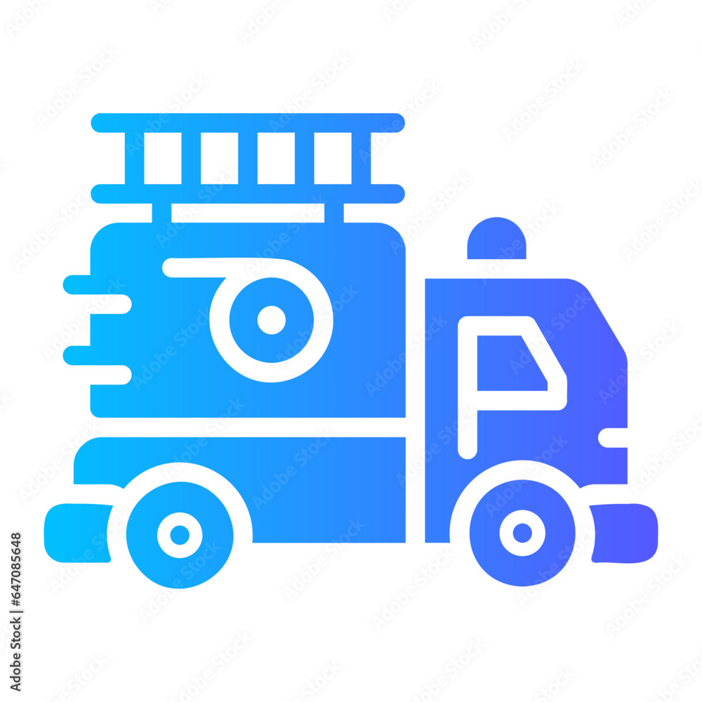 fire truck Gradient icon fire truck Gradient icon