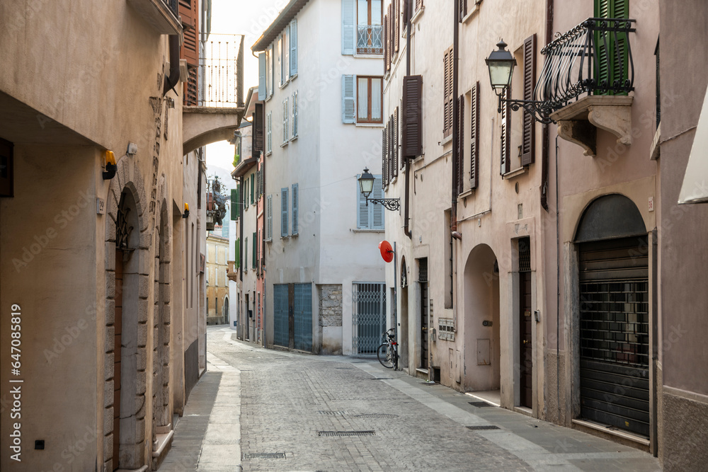 Obraz premium the streets of brascia italy