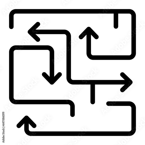 evacuation plan Solid icon