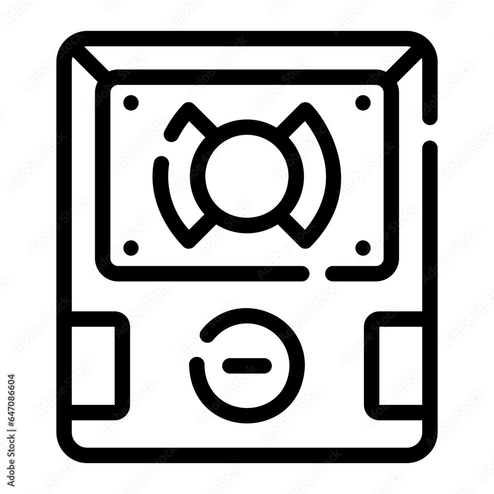 fire alarm Line Icon fire alarm Line Icon