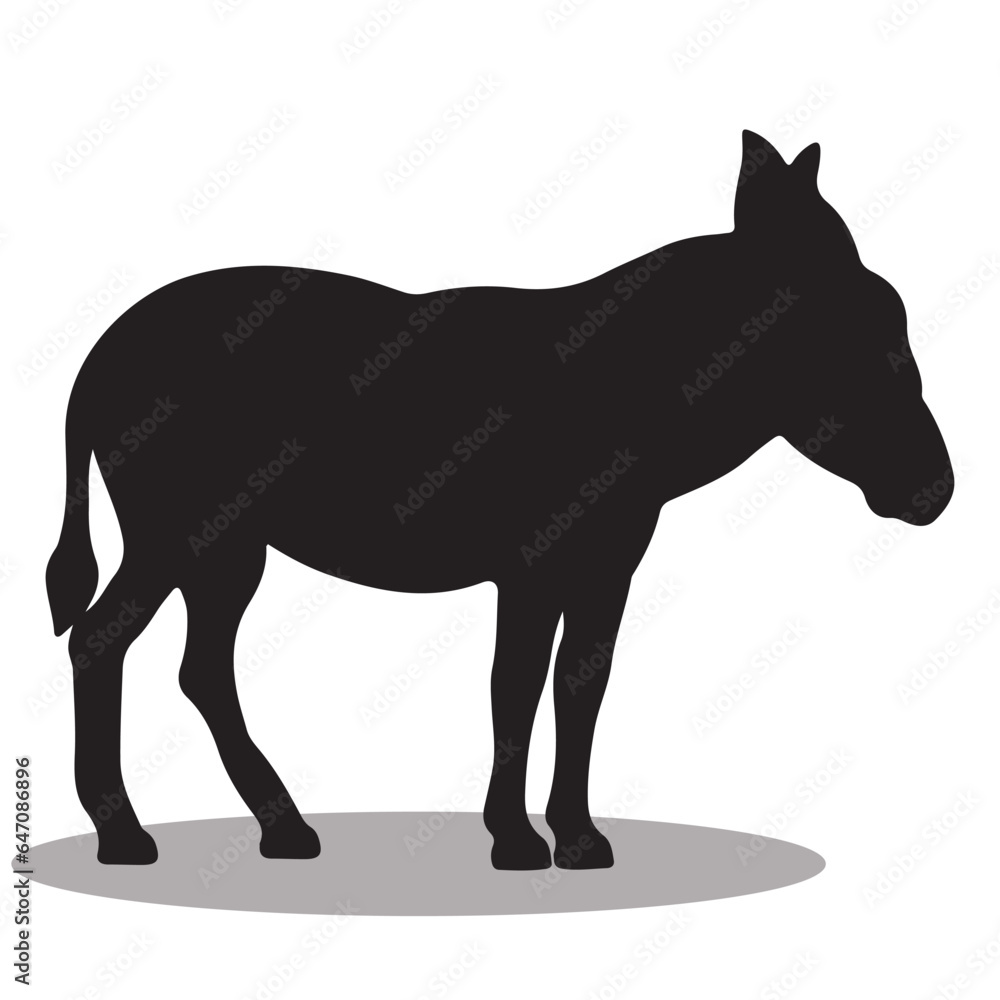 Donkey Silhouette, cute Donkey Vector Silhouette, Cute Donkey cartoon Silhouette, Donkey vector Silhouette, Donkey icon Silhouette, Donkey Silhouette illustration, Donkey vector																							