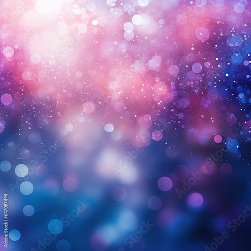 Shining abstract pink blue background, bokeh effect, blur, gradient