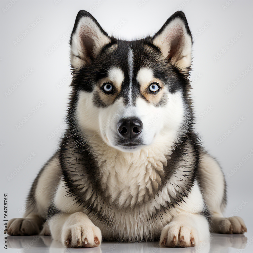 Cute Siberian Husky Dog