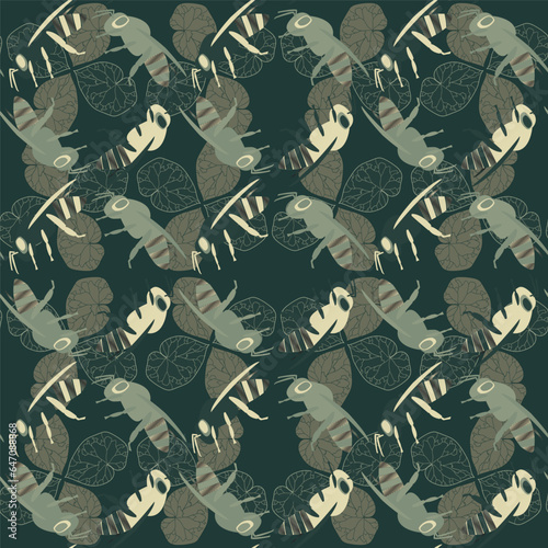 Halloween vector seamless pattern