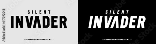 Modern Bold Heavy Font. Typography urban style alphabet fonts for fashion, sport, technology, digital, movie, logo design, vector illustration