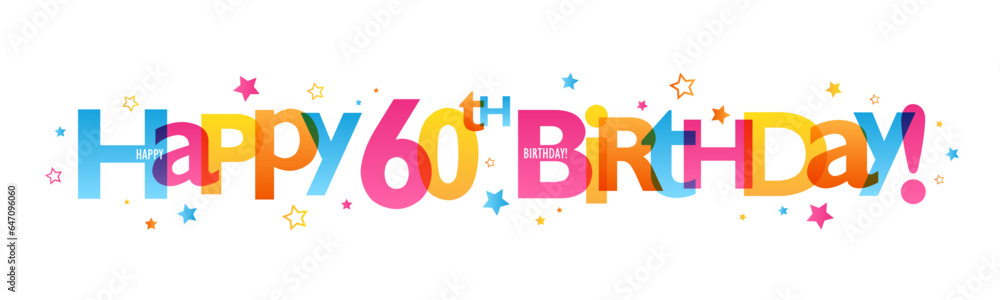 free-printable-colorful-60-age-birthday-milestone-birthday-number-happy for Free Printable Happy 60th Birthday Signs Free Printable Colorful 60 (Age Birthday Milestone Birthday Number Happy) for Free Printable Happy 60th Birthday Signs