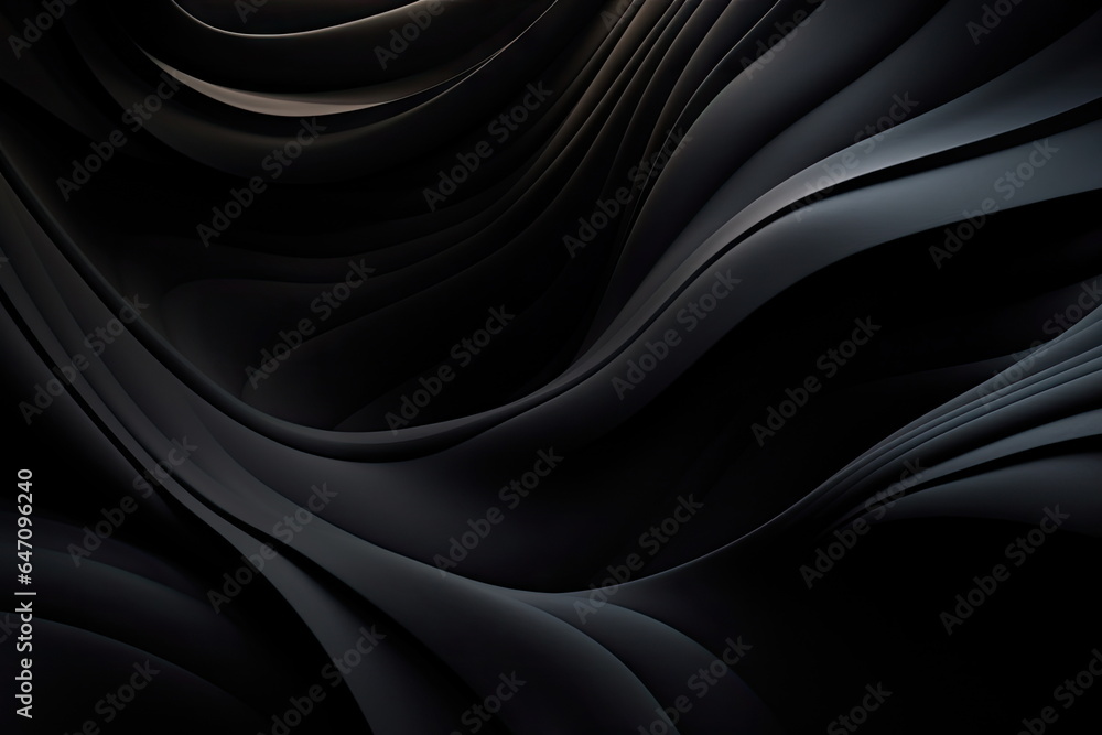 Fototapeta premium Smooth black background abstract gradient