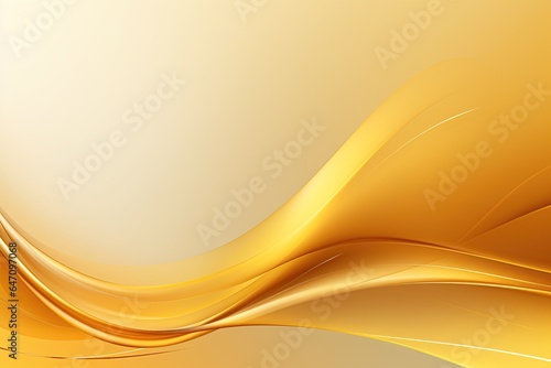 Yellow wavy abstract background for design